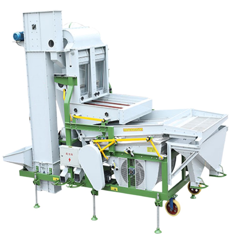 風選+重力清選機 Air separation + gravity cleaner